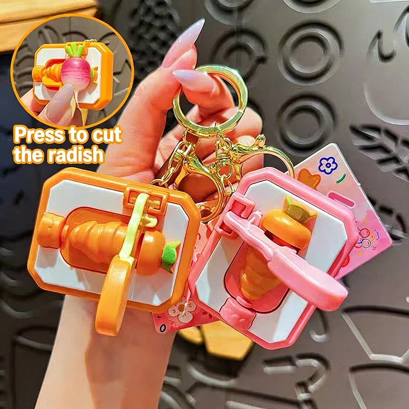 DIY Keychain Carrot-cutting Creative Mini Cutting Fun Stress-relieving Toy Interesting Toy Gift view 6