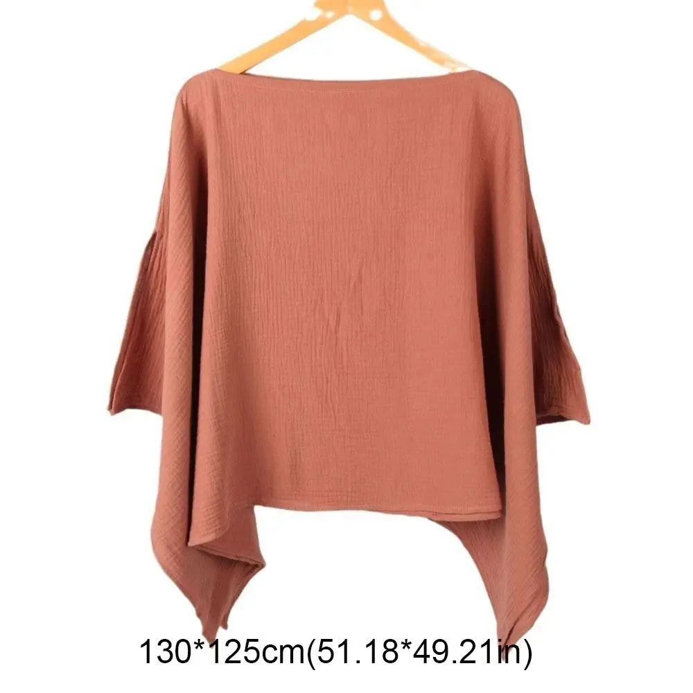 無地の授乳カバー 快適で柔らかい授乳服 露出防止 通気性のある授乳ブランケット