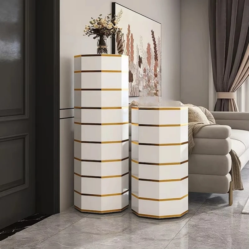 New household ultra-narrow column intelligent disinfection rotating shoe cabinet