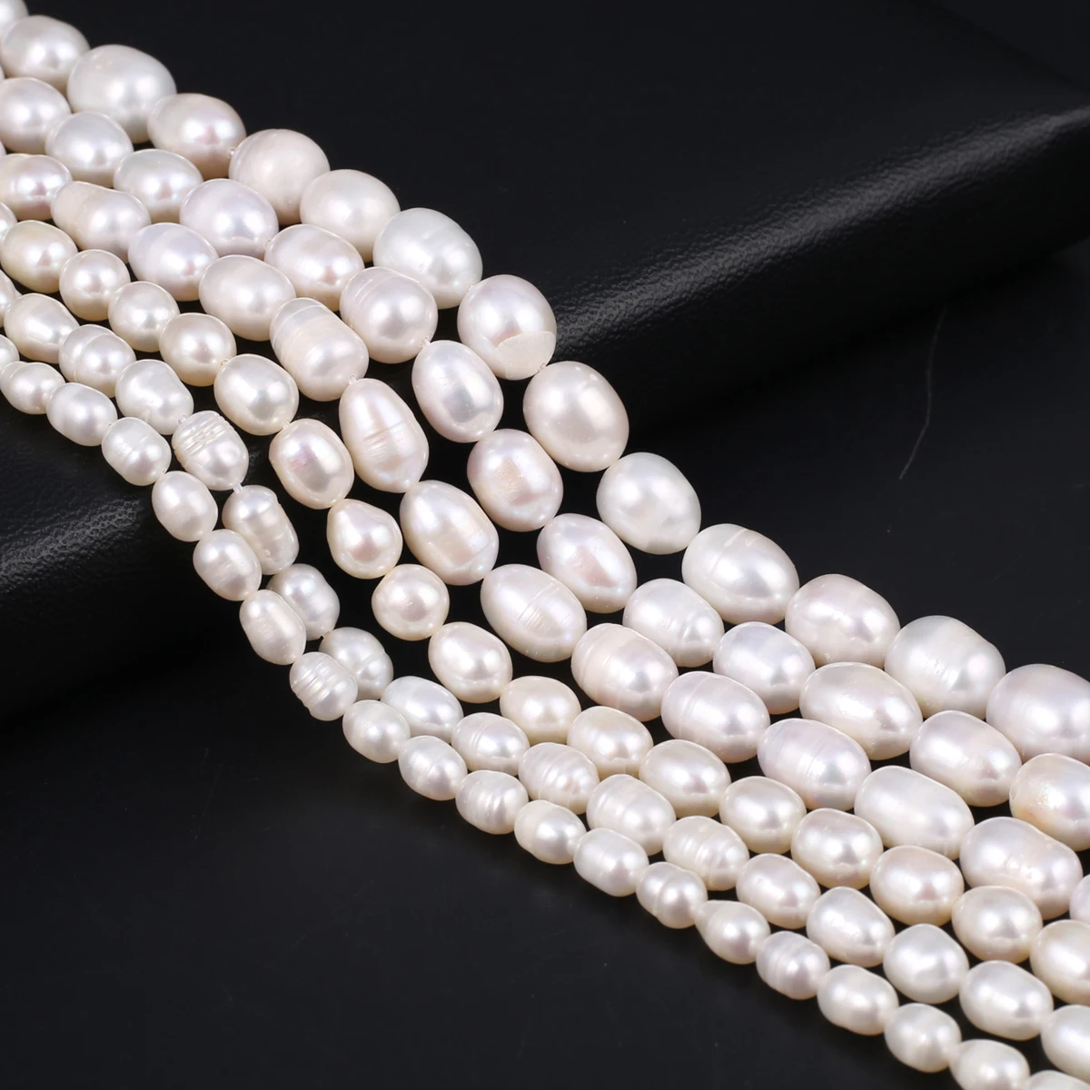 

Natural Freshwater Pearl Beads Rice Shape Isolation Loose Beaded for Jewelry Making DIY Charm Bracelet Necklace Accessories Gift