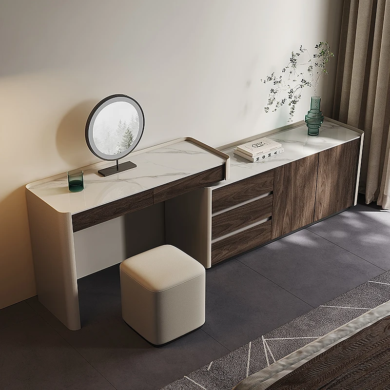 

Dresser Bedroom Simple Modern 2025 New Premium Retractable Master Bedroom Dresser 2-in-1 Desk Makeup
