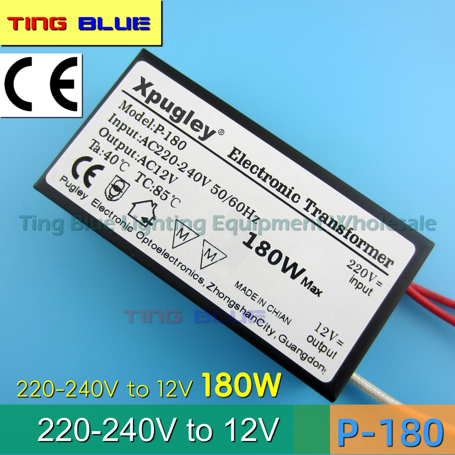 220V to 12V Electronic Transformer Halogen Lamp Bead Lamp Cup Spotlight Transformer Voltage Converter 40W 60W 80W 105W   AC220