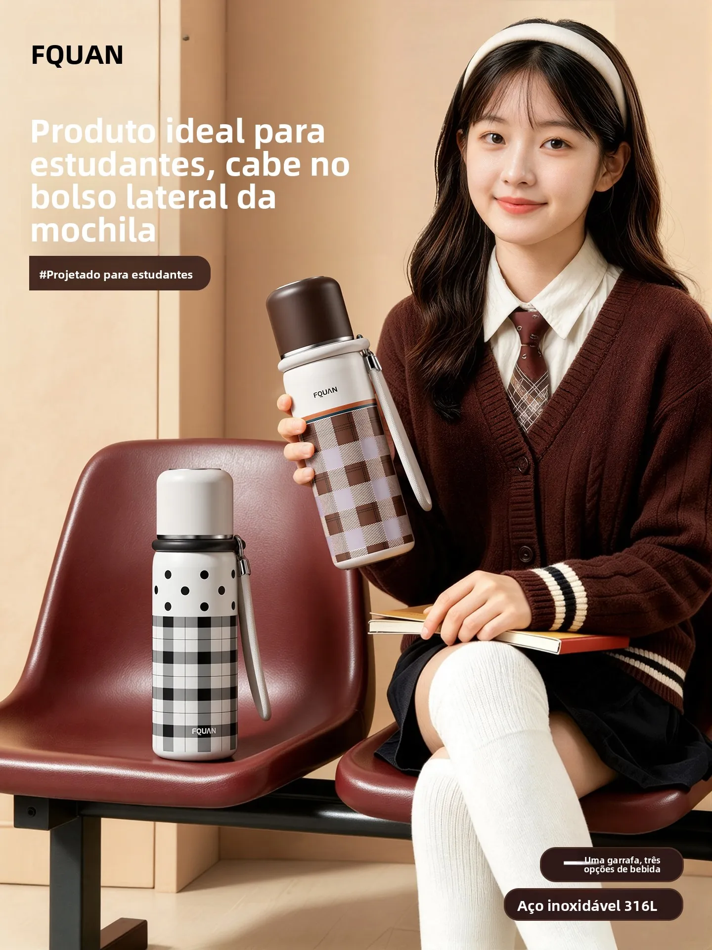 fq-8612-stainless-steel-insulated-water-bottle-large-capacity-straw-cup-for-school-men-women-students-special-use-cup