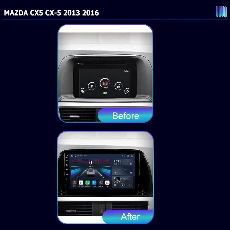 AI VOICE Android Car Radio Multimedia player for MAZDA CX5 CX-5 2013 2016 GPS Navigation Stereo Screen Video Tape Recorder