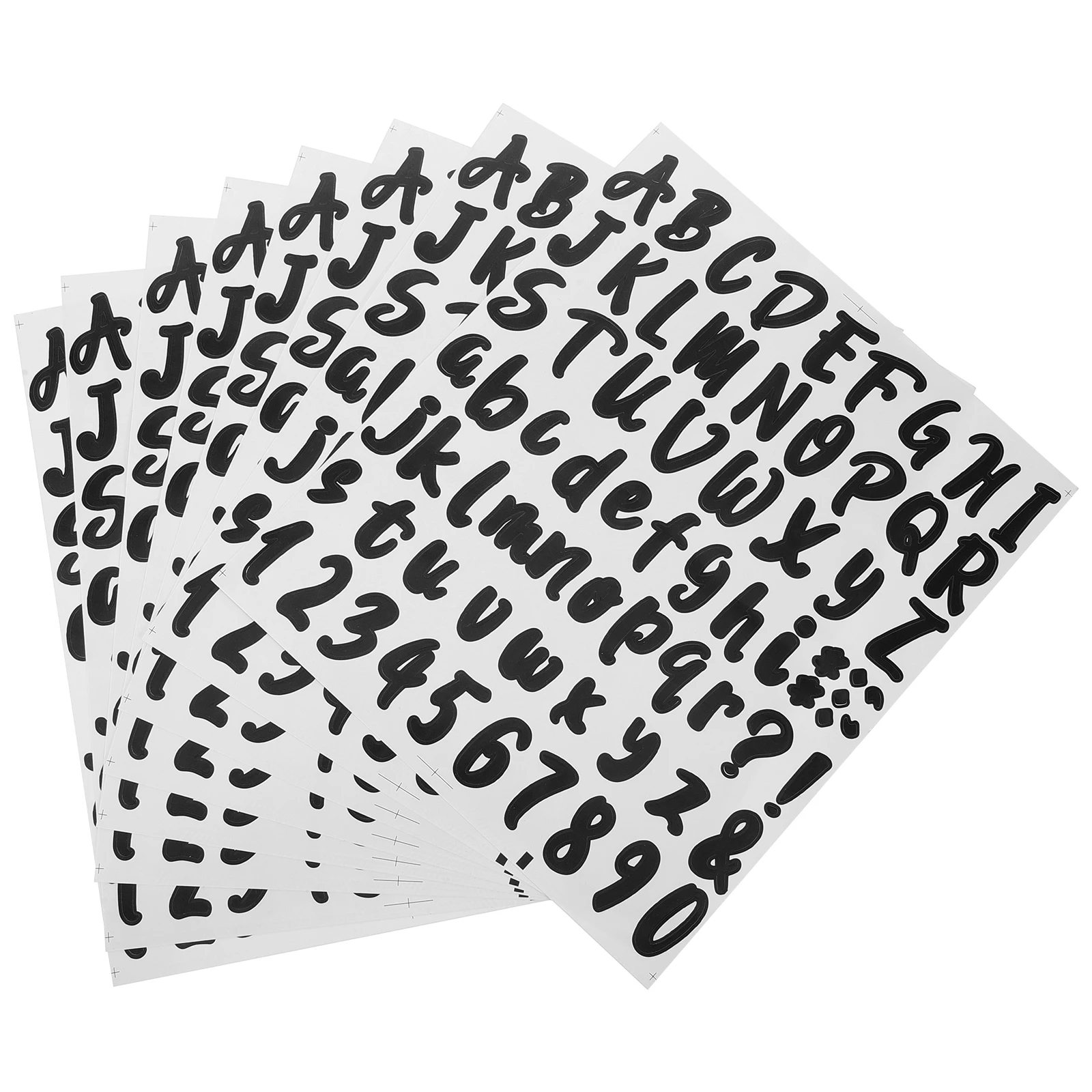 

8 Sheets adhesive Vinyl Stickers Mailbox Numbers Letters Waterproof Mailbox Stickers Numbers Labels Decor Large Lettering Decals