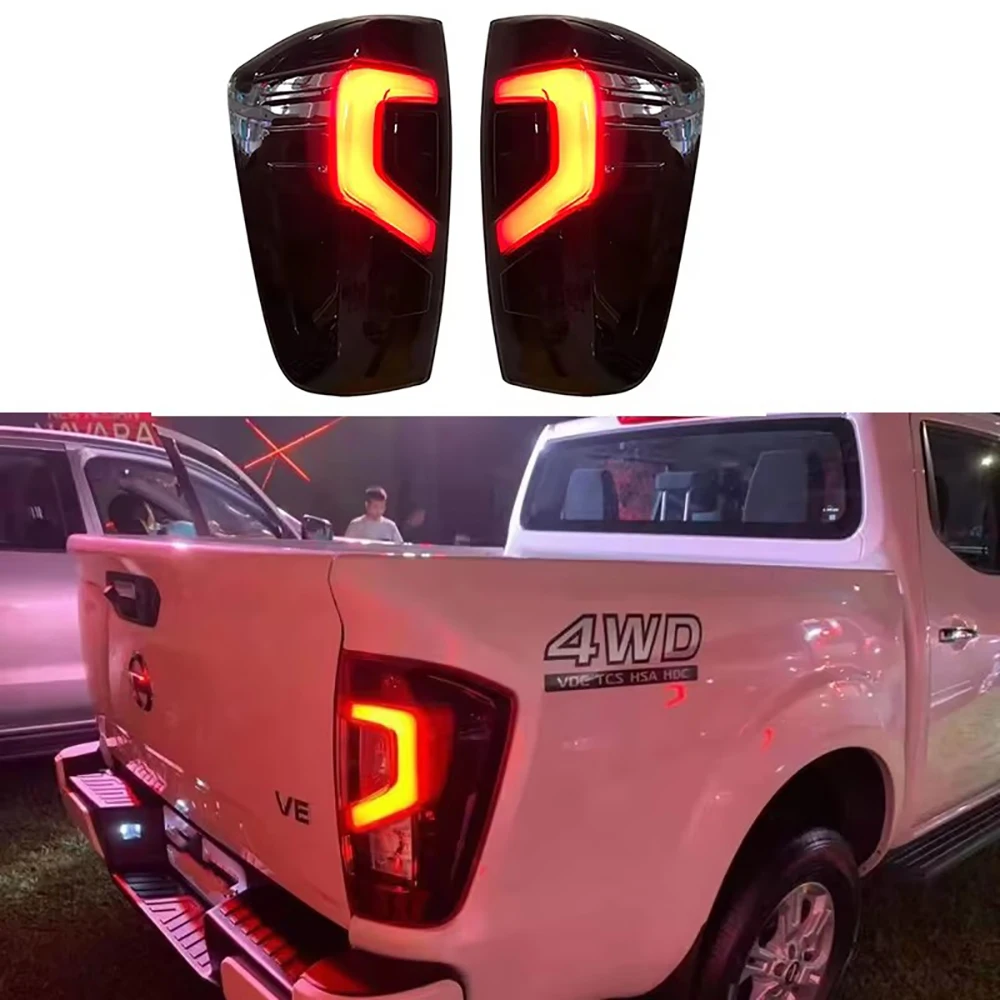 Car LED Taillight With Brake Light Turn Light For Navara Np300 Frontier 2015-2024 Modified Auto Rear Lamp Assembly Accessories