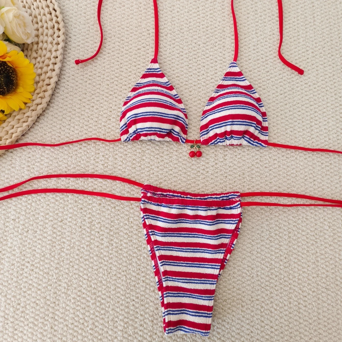 مايكرو البيكينيات 2026 مثير ملابس السباحة شريط ملابس النساء ثونغ مجموعة البكيني Biquini ثوب السباحة طباعة مايوهات بحر #6