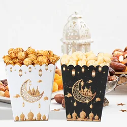 Eid Popcorndoos Snoepzak Koekje Geschenkdoos Ramadan Decoraties Voor Thuis 2024 Eid Mubarak Islamitische Moslim Feest Decor Eid Al-Fitr