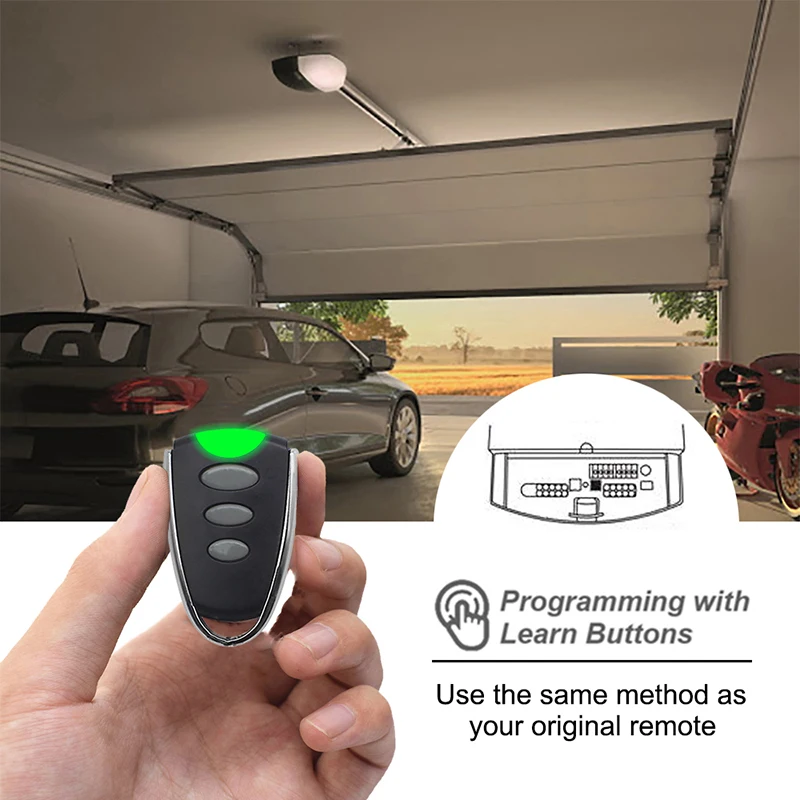 MERLIN C945 C943 C940 C840 CM844 CM842 CM128 Garage Door Remote Control 433.92MHz Rolling Code Hand Transmitter