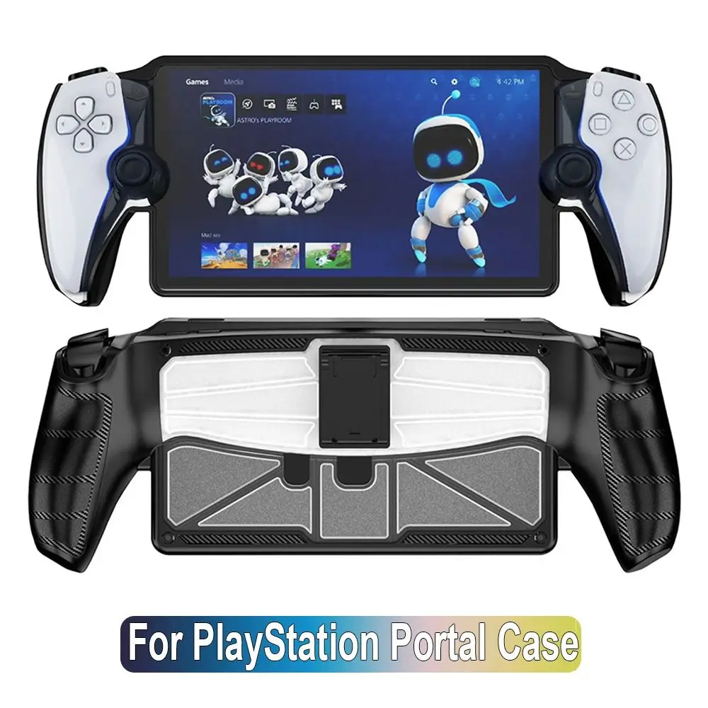 

with Kickstand Protective Case Game Accessories TPU PC Handheld Console Shell Shockproof for Sony PlayStation Portal