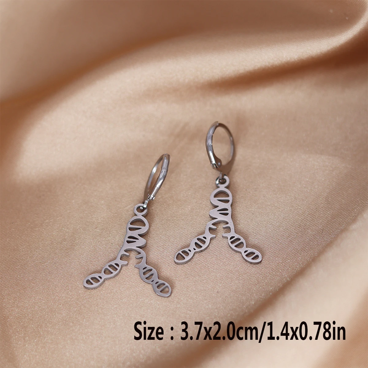 Kinitial Handmade Science DNA Women Earrings Drop Vintage Biology Dangle Earring Teacher Gift