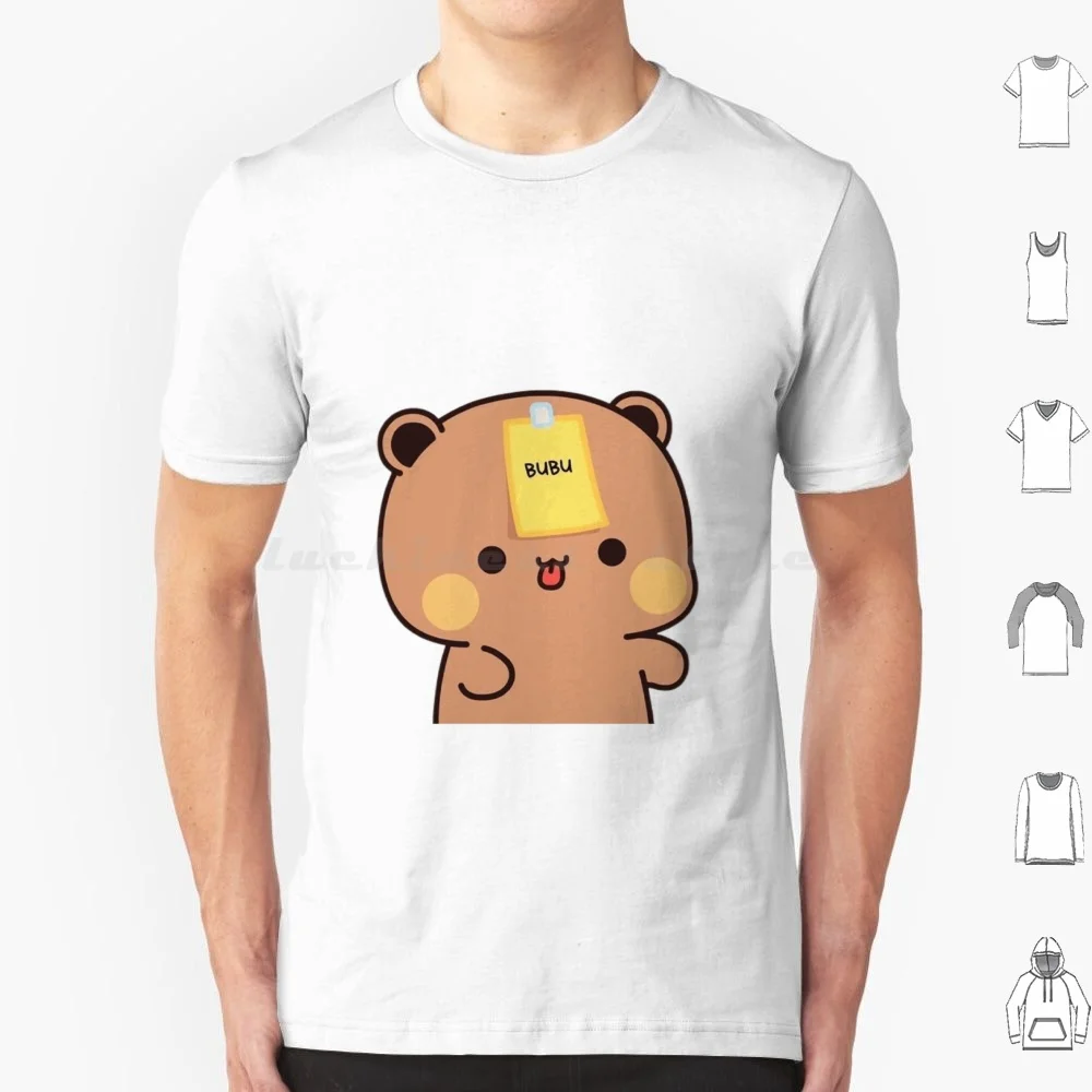 Camiseta Bubu Dudu 6XL de Algodón, Camiseta Genial Bubu Dudu Love Love Bubu, Lindos Osos Bebé, Pareja de Osos Panda, Bubu Dudu, Panda Adorable