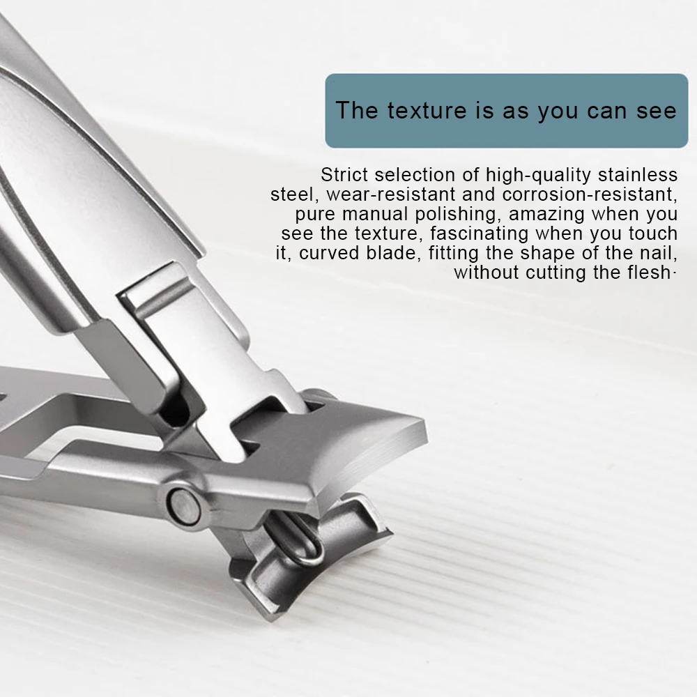 Nuevo cortaúñas ultrafino, llavero de viaje portátil plegable para uñas, tijeras, cortador, Kits de herramientas de manicura de acero inoxidable