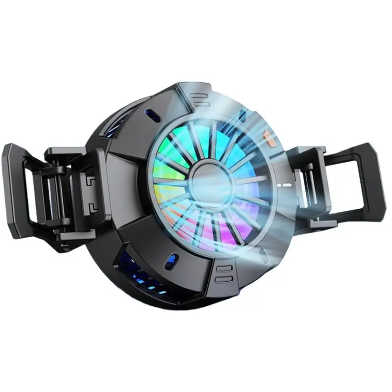 

24-часовая доставка, зажим и магнитный 2-в-1 для смартфона/планшета, охлаждающий вентилятор для игрового телефона, радиатор для видеозвонков, Live Strea