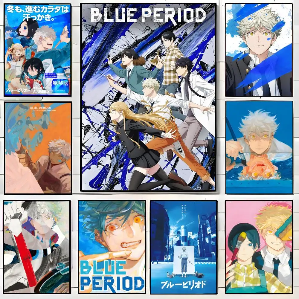 Blue Period Poster High-definition Waterproof Poster Stickers Suitable For Bedroom Living Room Home Decoration