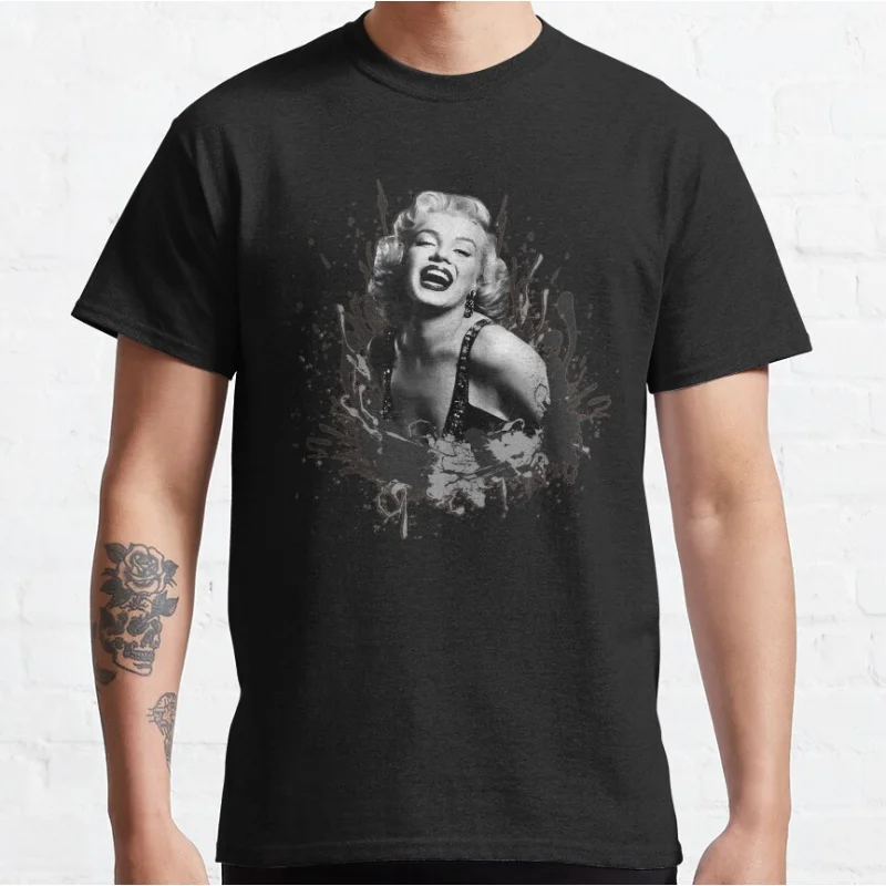

Famous actress Marilyn Monroe Vintage moviestar Graphic T Shirts large size Adult tops S-6XL 100% cotton