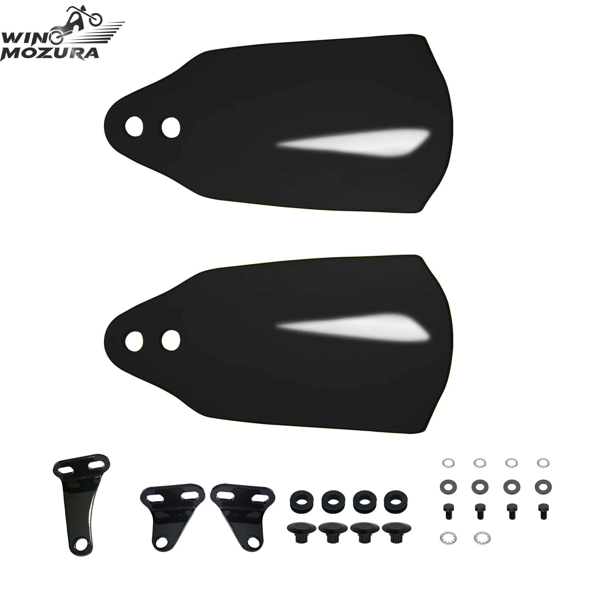 

Black Motorcycle Handguards Hand Shield Guard Protector For Harley Road Glide 2015-20 Street Bob FXBB 2018-20 Low Rider ST
