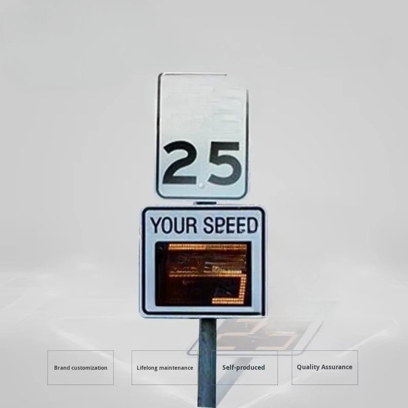 Supply export speed meter factory road speed measurement system car speed detection feedback traffic warning products