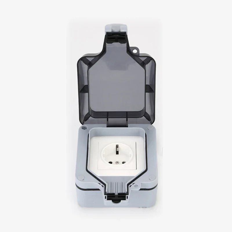 Avoir Tuya electrical sockets IP66 waterproof outdoor EU plug socket timer switch dual USB charging smart home appliance