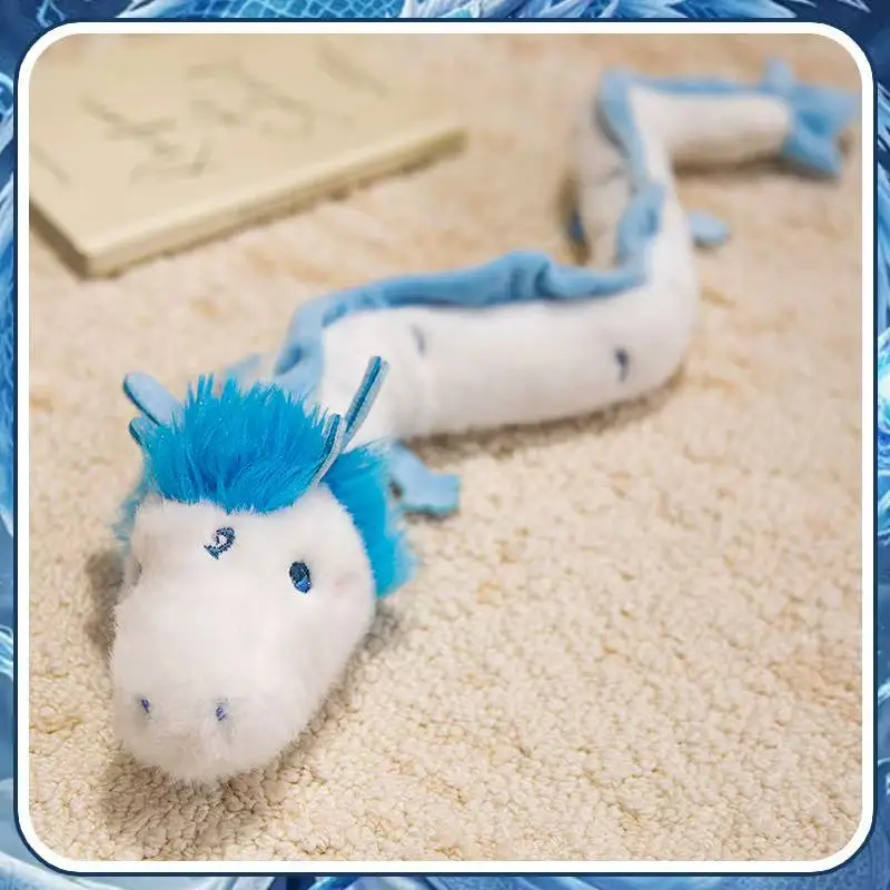 60/120 cm シミュレーション小さな白いドラゴンのリストバンドは、ぬいぐるみ、置物、漫画アニメ、かわいい子供のギフトが詰め込まれています。