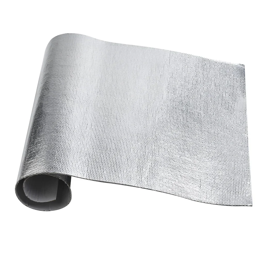 

Practical Useful Car Heat Protection Film 1.4mm Thickness Heat Protection Heat Shield Hood Insulation Pads Silver