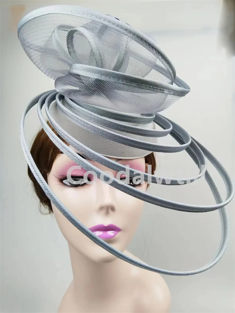 Bride Veils Fascinator Hat Women Church Party Headpiece Mesh Hat Formal Event Pillbox Fascinator Hats Ladies Mariage Chapeau Cap