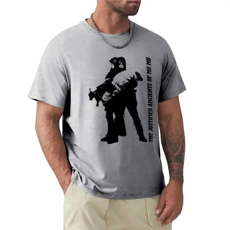 جديد وصول موضة الوزن الثقيل رائجة البيع Klf مبرر القدماء من Mu Mu تي شيرت تي شيرت قصير الأولاد الأبيض تي شيرت أنيمي جلطة #2