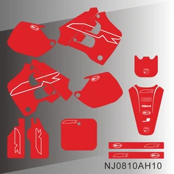For HONDA CR125 CR 125 1991 1992 CR250 CR 250 1990 1991 Full Graphics Decals Stickers Motorcycle Background NJ0810AH