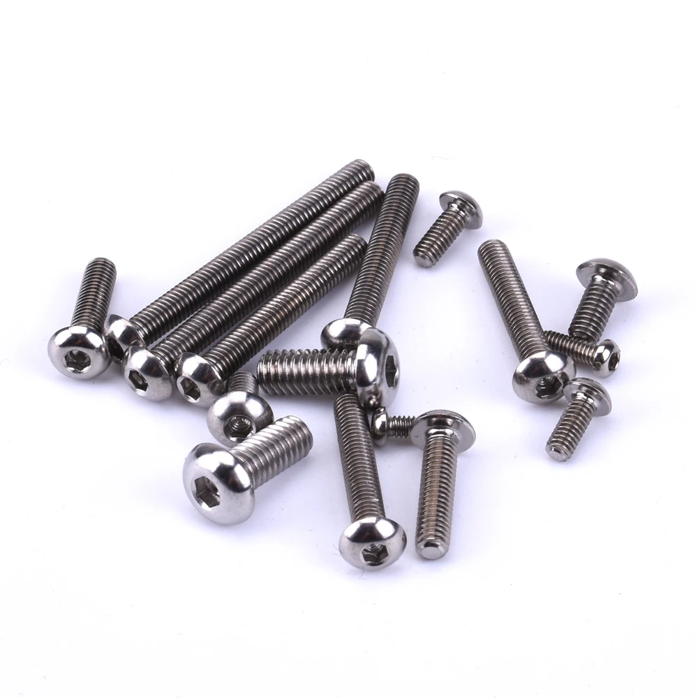 1pcs Bolts Hexagon Socket Button Head Screws M3 Motorcycle TC4/GR5 High Strength Light Weight Toys Model Bicycle Fasteners