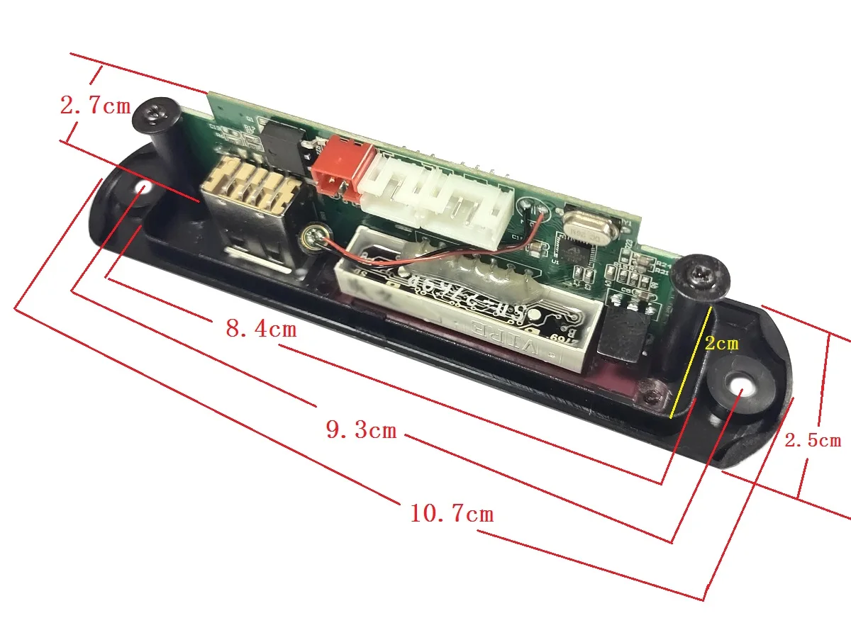 The Latest Audio DIY Recording Decoder 12V TWS Wireless Module 5.3 BT Decoding Board PCBA Color Screen Display Player