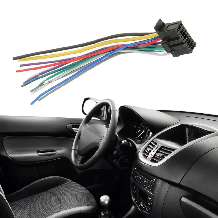 

Cable Modified Parts Car Stereo CD Player Plug 16 Pin ConnectorStereo Radio Receiver Replacement Wire Harness for Pioneer 2350