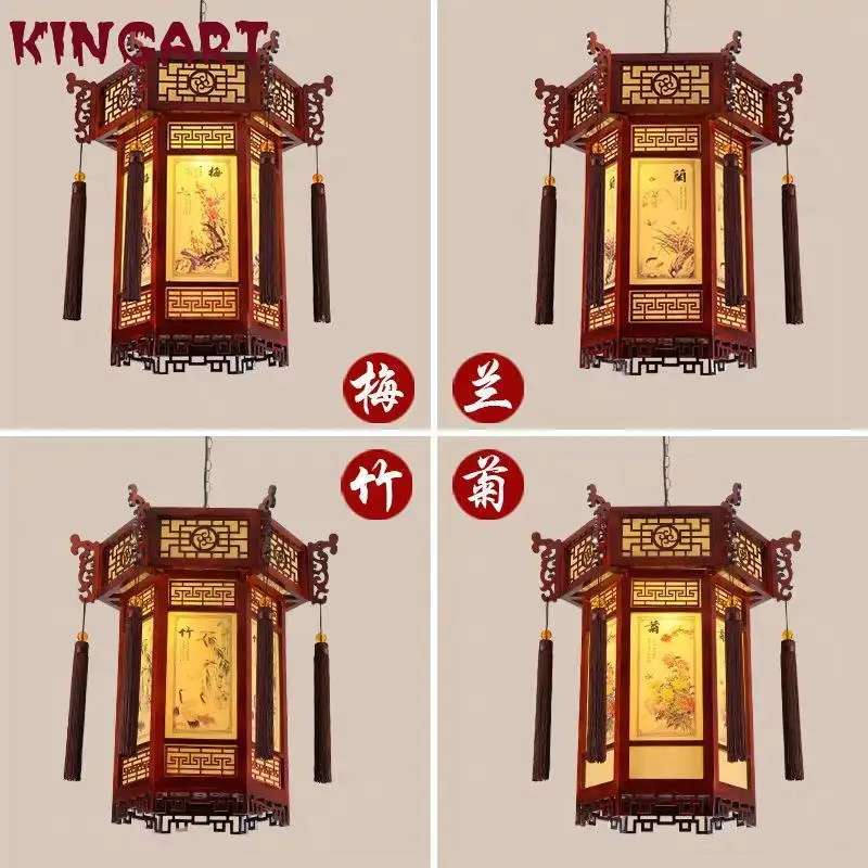 

Chinese Style Lanterns Pendant Lights Classical Beauty Living Room Decoration Dinning Room Restaurant Light Bamboo Light Fixture