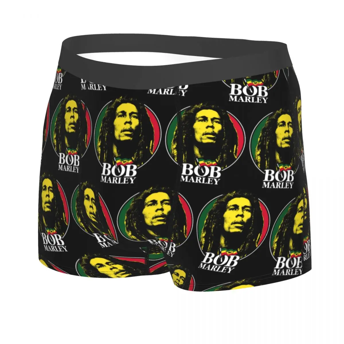 Custom Jamaica Reggae Rock Bob Marley Boxers Shorts Men Briefs Underwear Sexy Underpants