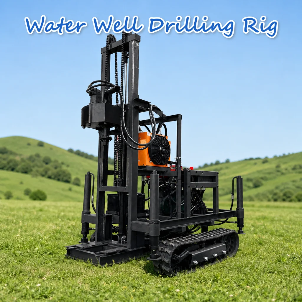 Customized Water Well Drilling Rig Diesel Engine 22 to 35HP Hydraulic Transmission Simple Transport High Output Diesel