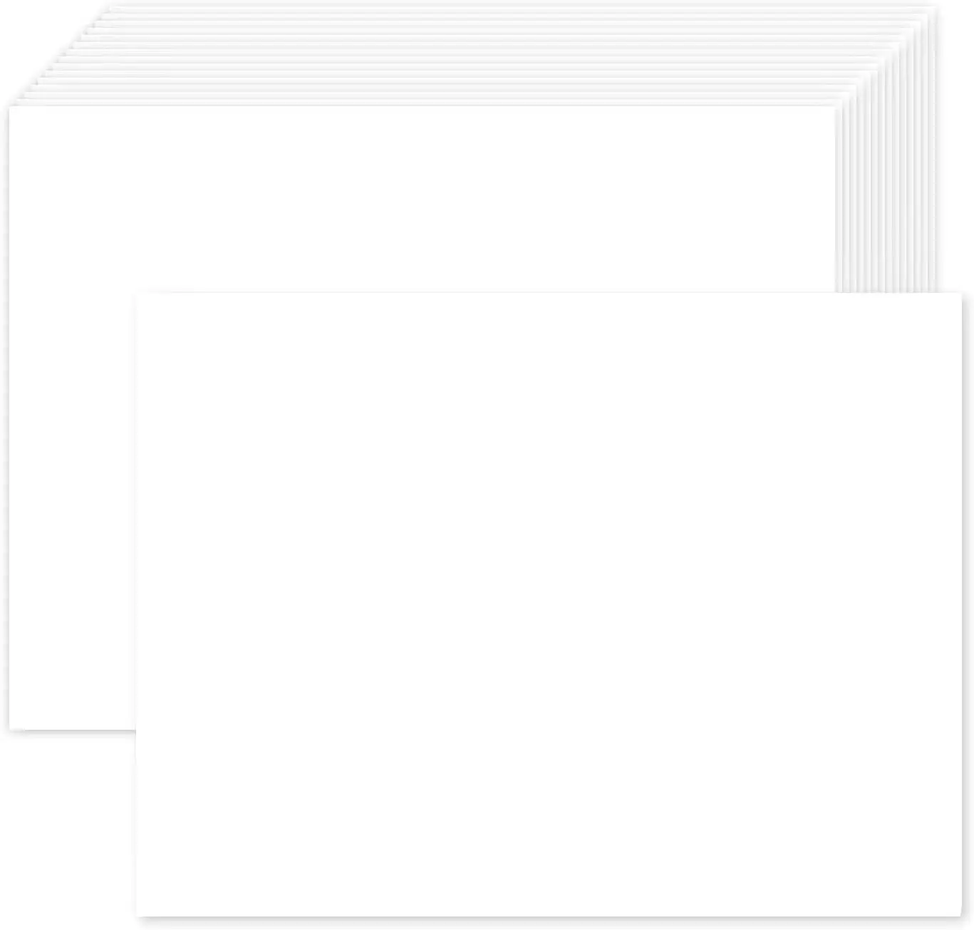 100 Pack Blank Cardstock 5x7 Thick Paper 80lb Flat Cards for Invitations, Postcards, Photos, DIY Card Making