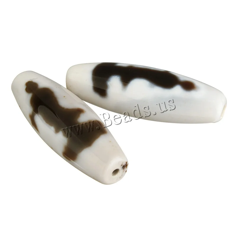 1pc Natural Tibetan Agate Onyx Dzi Beads Jewelry Making Beads Bulk Beads white Oval Kuanyin Grade A 38x12x12mm Tibetan Dzi Beads