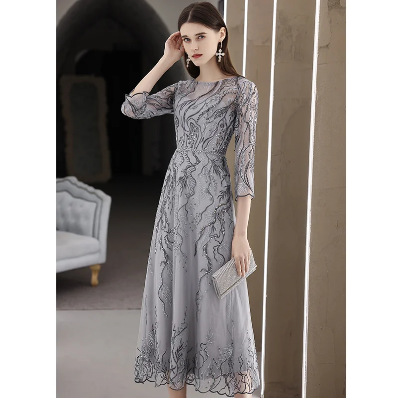 High end Xi mother-in-law wedding banquet dress, evening dress, young bride mother wedding dress, middle-aged fashion,