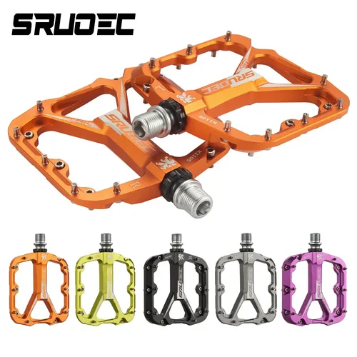 Pedal de bicicleta de montaña con rodamiento sellado de alta resistencia GOLDIX, Pedal antideslizante aumentado Triperin para Pedal de bicicleta de montaña y de carretera