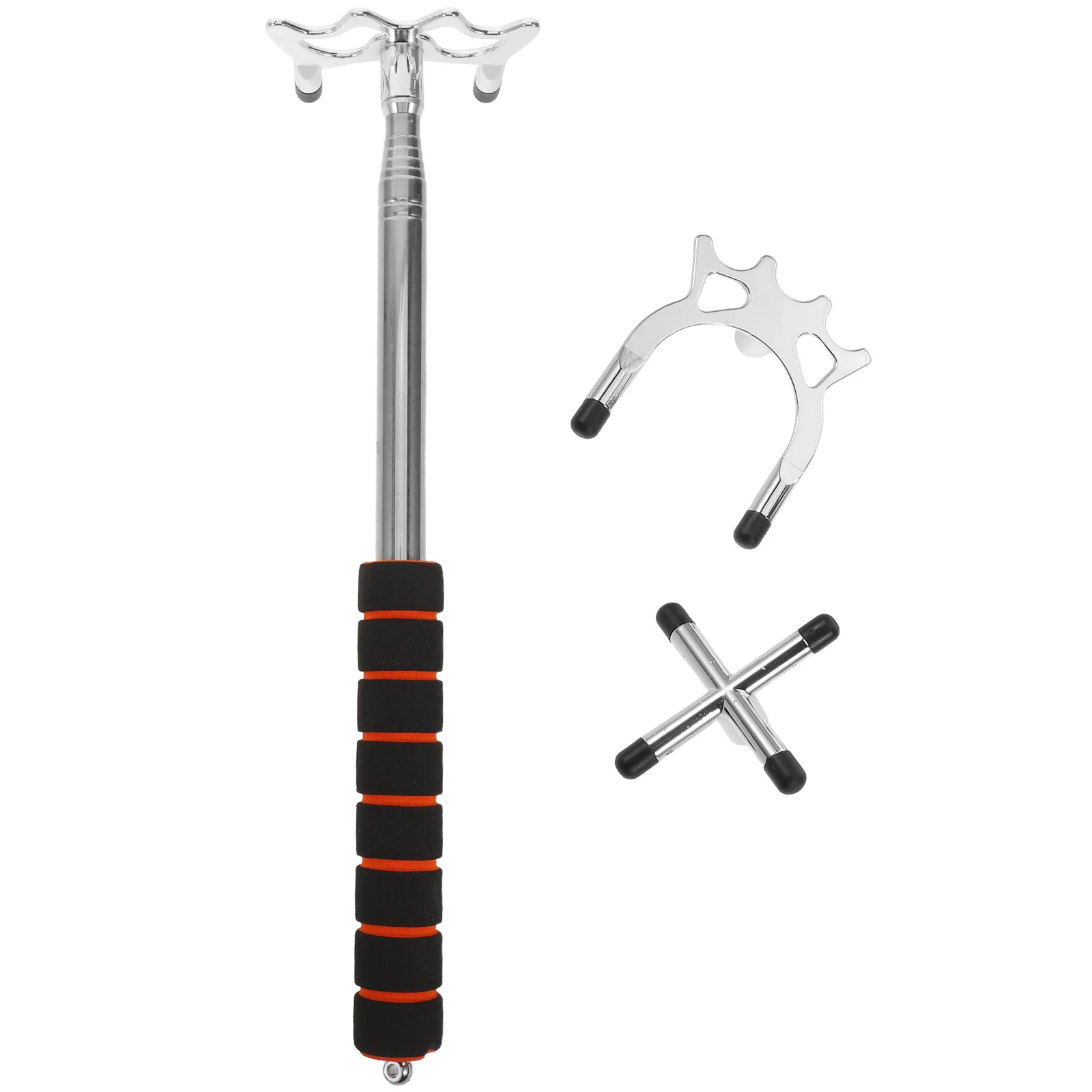 

1 set 1 Set Pool Cue Bridge Stick Extendable With Removable Heads Non-Slip Grip For Multi-Angle Shots Billiard Bridge Stick