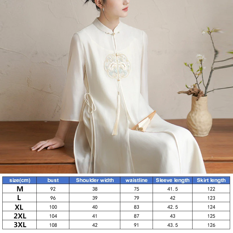 New Chinese Improved National Cheongsam Women\'s Dress 2024 Summer New Arrival Tight Waist Medium Long Slim Banquet Cheongsam