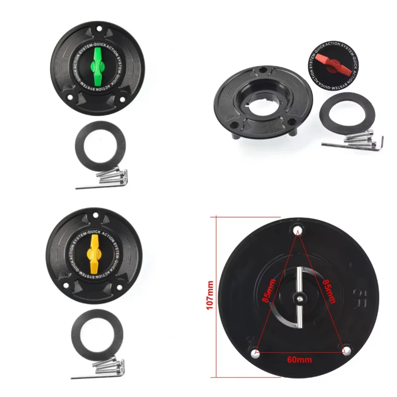 For Suzuki HAYABUSA GSXR 600 750 1000 K1-K8 SV650/X SV 1000/S Keyless Quick Release Motorcycle Tank Fuel Caps Gas Cover Case