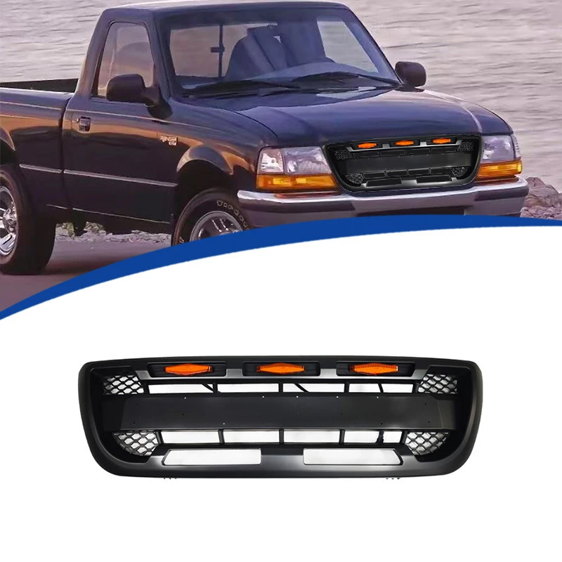 RP Style Grille Suitable For 98-00 Ford Ranger Modification RP Grille Suitable ABS Replace Body Kot Spoiler
