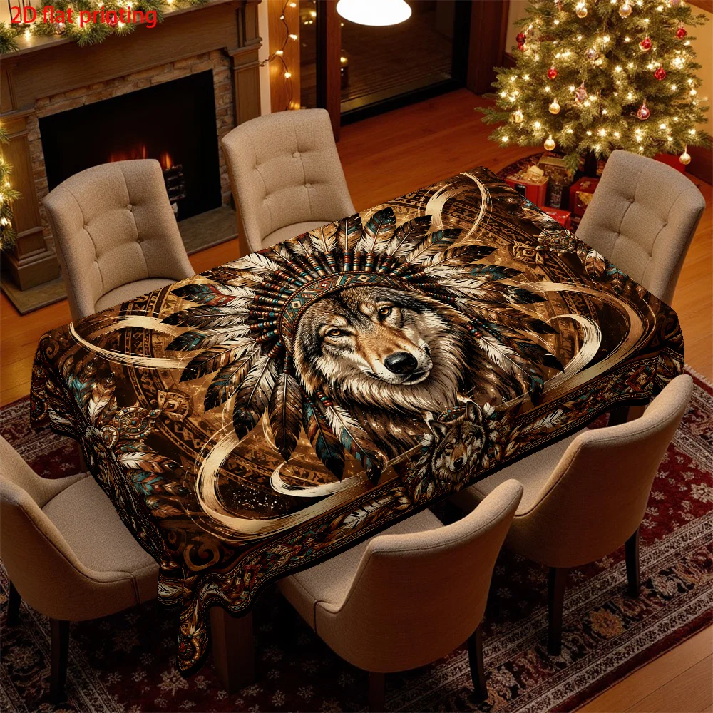 One piece, 2D flat printing, home decoration printed tablecloth, tablecloth for adding tableware to the dining tablezyc