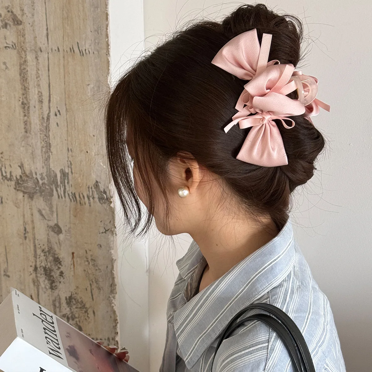 Spinki do włosów kokardki pazury dla kobiet dziewczyna szpilki akcesoria wiodąca moda modne popularne zaczepy vintage Krab słodycze kpop nowość w prezent