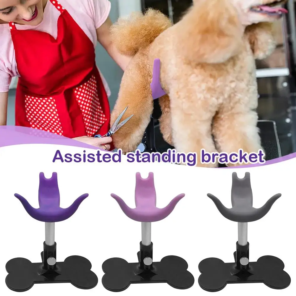 

Dog Grooming Stool Auxiliary Standing Support ABS + Silicone Soft Safe And Harmless Adjustable Height Suitable For Small Do W8F8