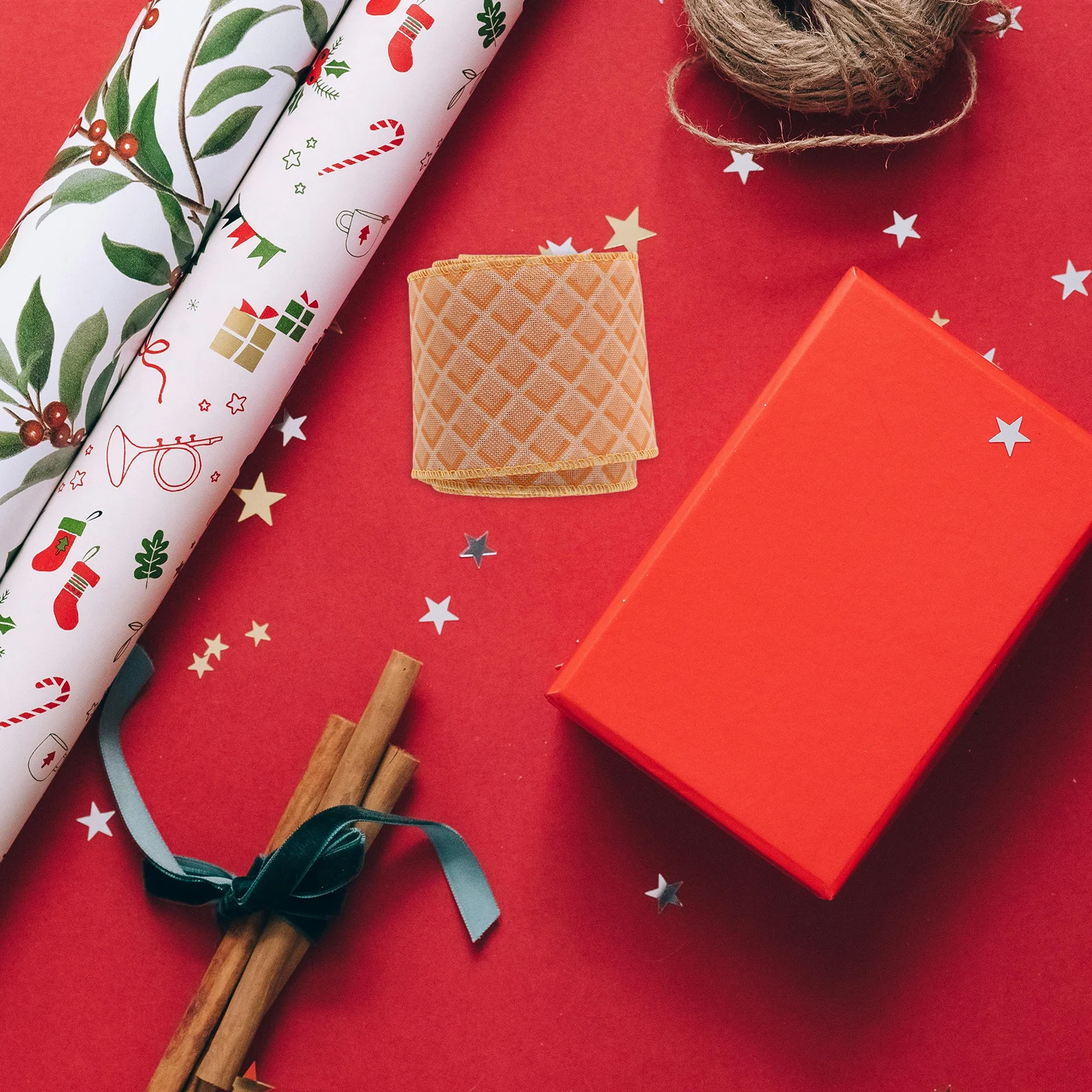 

20 Yards Edge Ribbon Cream Rustic Craft For Diy Wreath Party Art Craft Supplies Decoration Holiday Home Wrapping Supplies