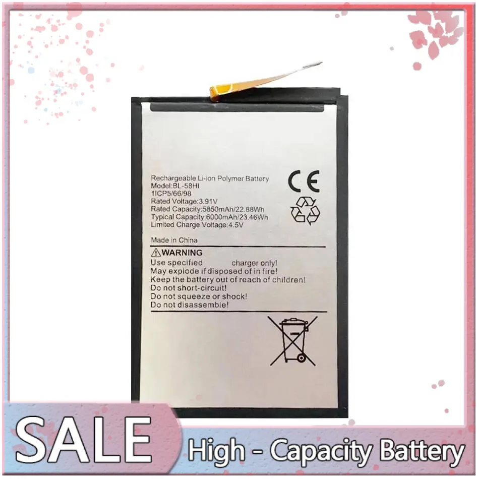 

For Itel BL-58HI Reliable Power Supply 6000Mah Good Low-Temperature Performance Mobile Phone Battery