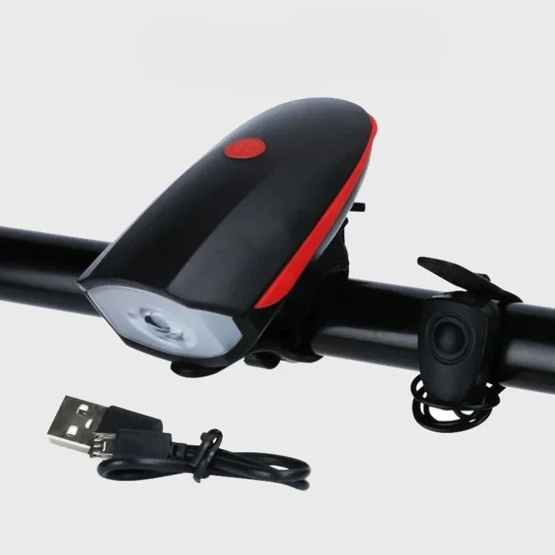 

CHAOYIDIAN Bicycle Front Light Wholesale Electric Horn Waterproof Headlight USB Rechargeable Cycling Flashlight Loudly Bells