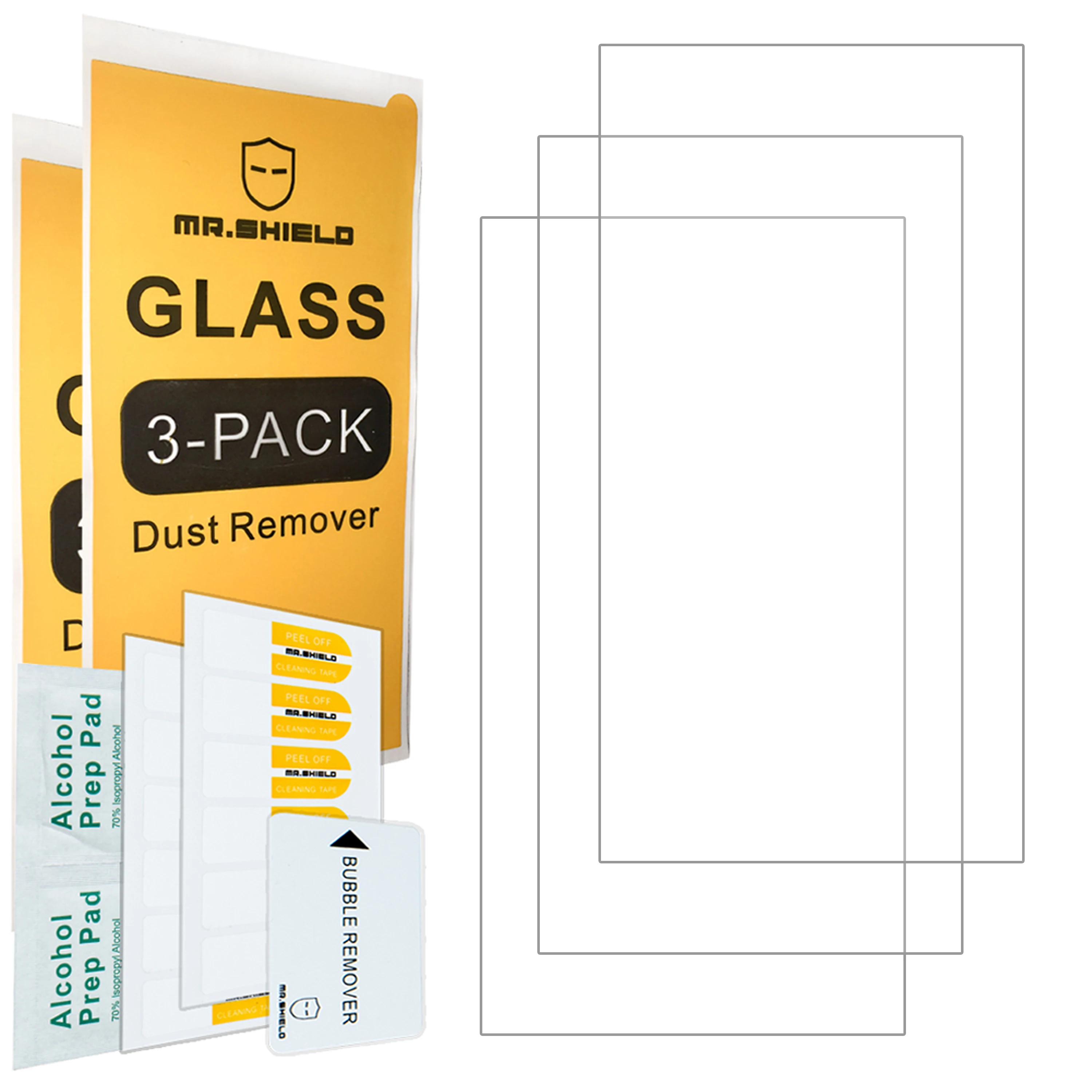 Mr.Shield Screen Protector compatible with Sony Walkman NW-A306 [Tempered Glass] [3-PACK] [Japan Glass with 9H Hardness]