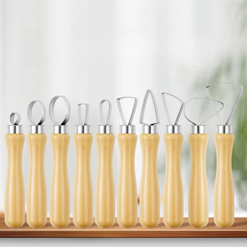 1 Set Pottery Clay Tool Set Ceramic Clay Scraper Large Head Knife DIY Handmade Tools Household Pottery Production